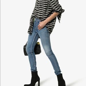 Balenciaga silk button up blouse